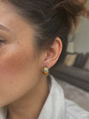 HULA GIRL HOOP EARRINGS