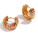 HULA GIRL HOOP EARRINGS